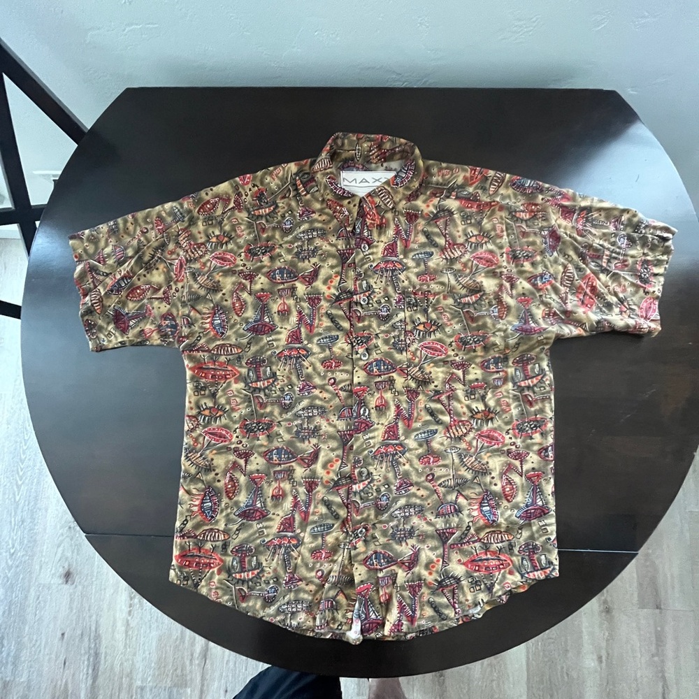 Men's Multicolor Short Sleeve Shirt